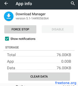 Clear Data android 5 lollipop