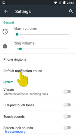 Android 5 Lollipop Alarm Sound Settings